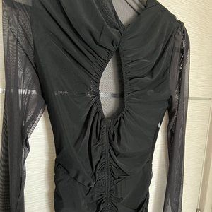 House of CB Black sheer dress
